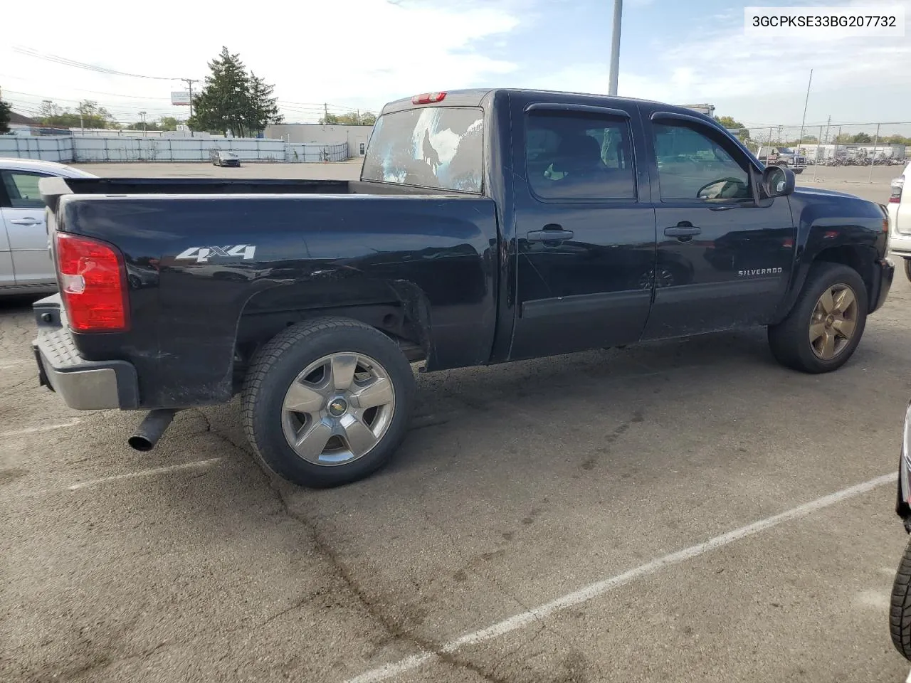 2011 Chevrolet Silverado K1500 Lt VIN: 3GCPKSE33BG207732 Lot: 71381044