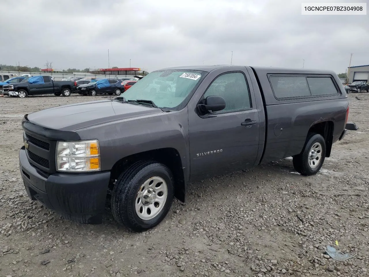 2011 Chevrolet Silverado C1500 VIN: 1GCNCPE07BZ304908 Lot: 71587054