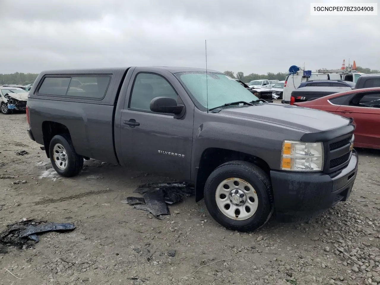 2011 Chevrolet Silverado C1500 VIN: 1GCNCPE07BZ304908 Lot: 71587054