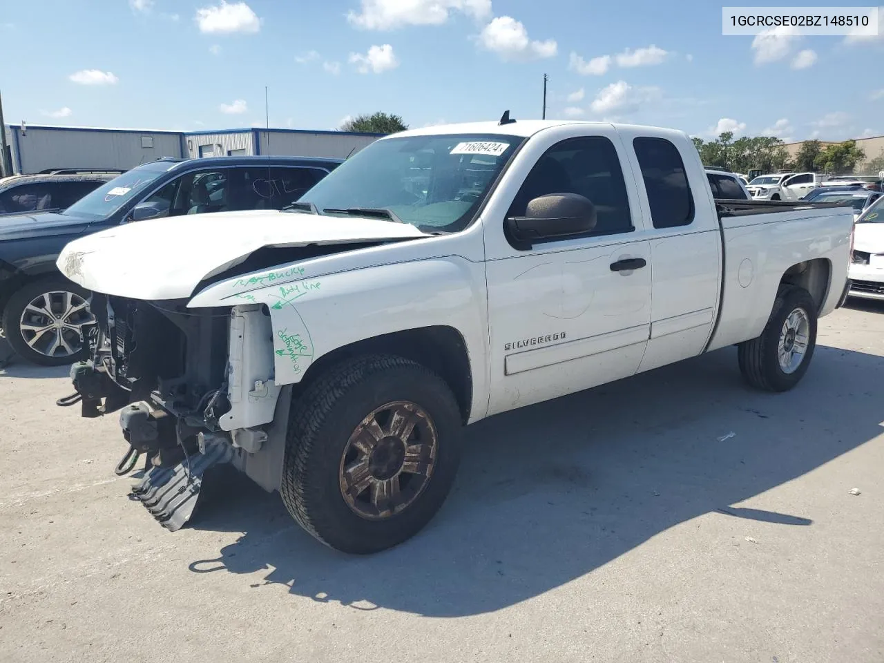 2011 Chevrolet Silverado C1500 Lt VIN: 1GCRCSE02BZ148510 Lot: 71606424