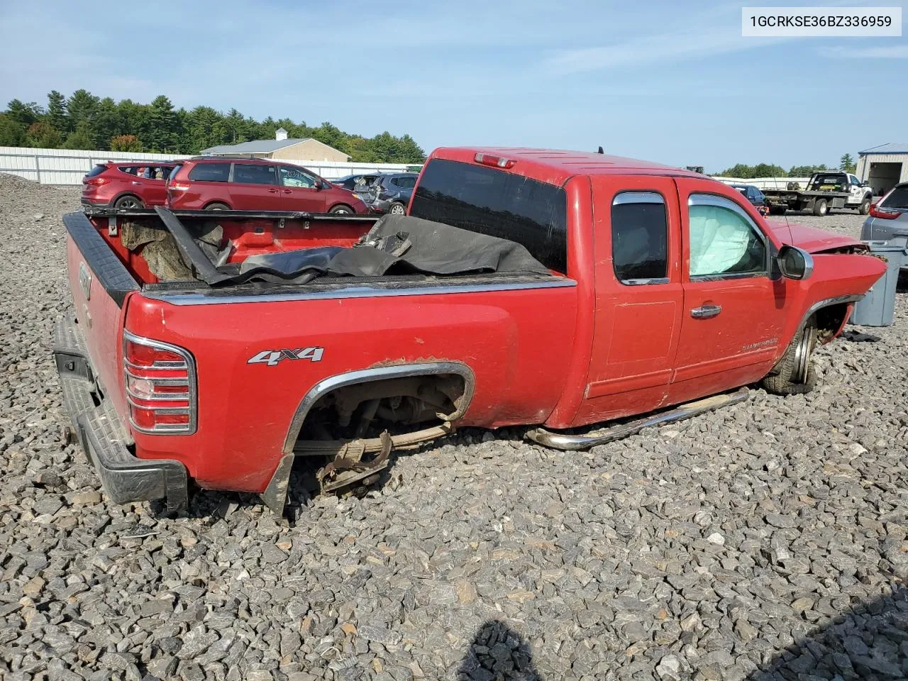 2011 Chevrolet Silverado K1500 Lt VIN: 1GCRKSE36BZ336959 Lot: 71659084