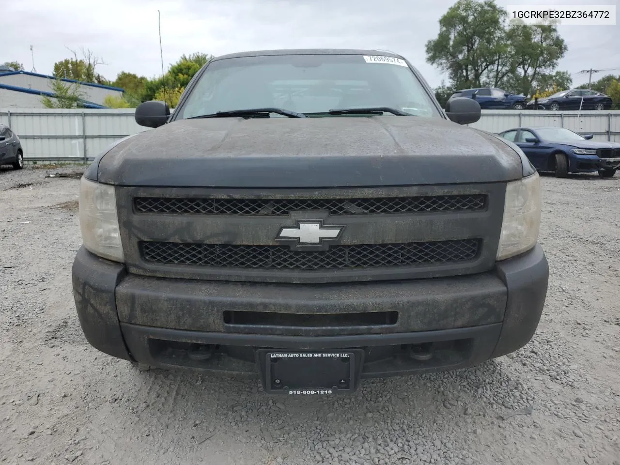 2011 Chevrolet Silverado K1500 VIN: 1GCRKPE32BZ364772 Lot: 72069574