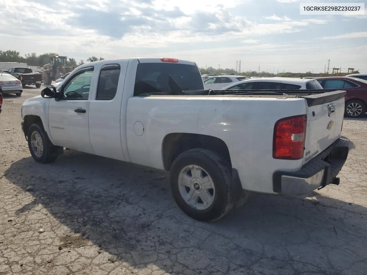 2011 Chevrolet Silverado K1500 Lt VIN: 1GCRKSE29BZ230237 Lot: 72152384