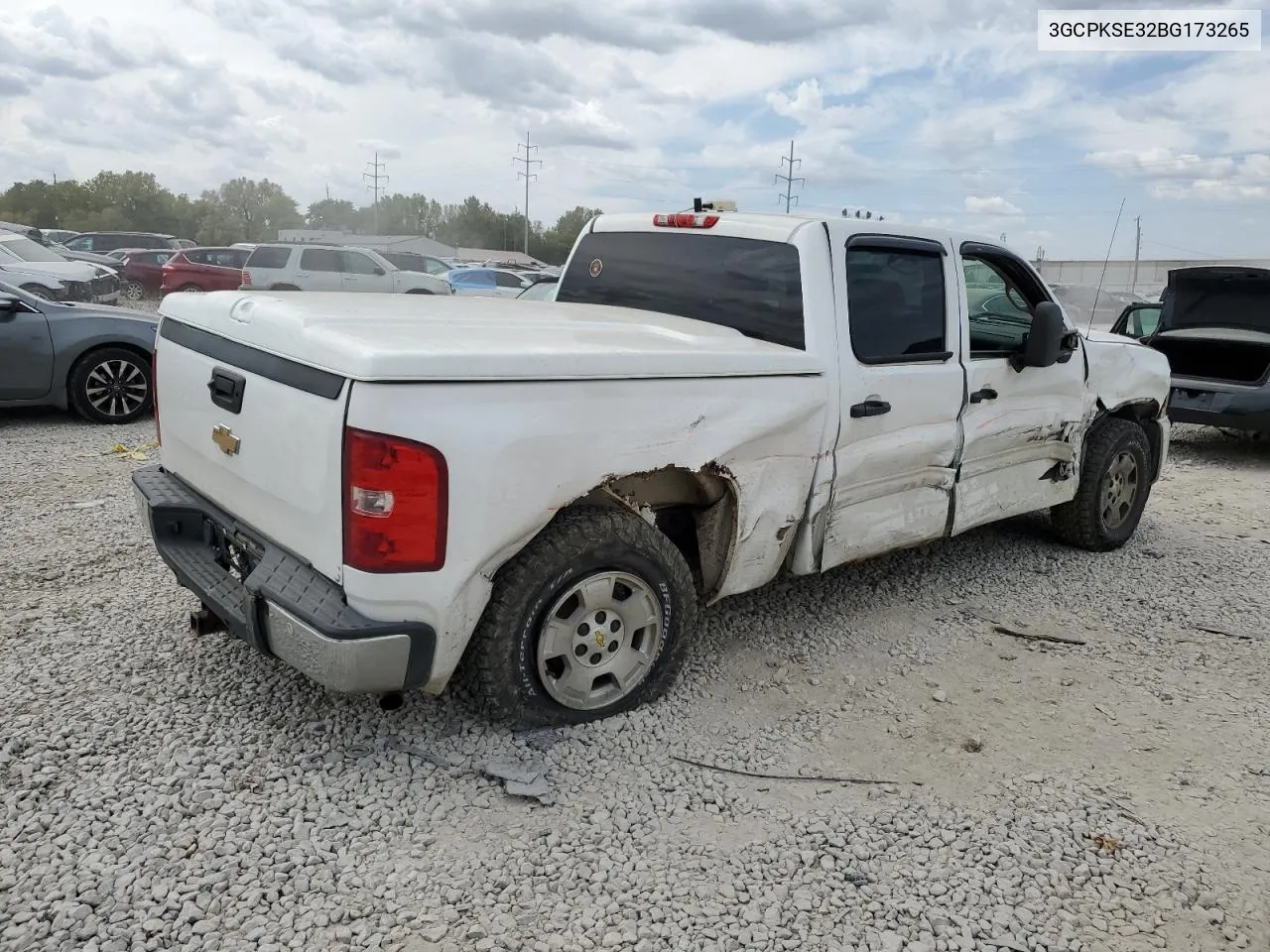 3GCPKSE32BG173265 2011 Chevrolet Silverado K1500 Lt