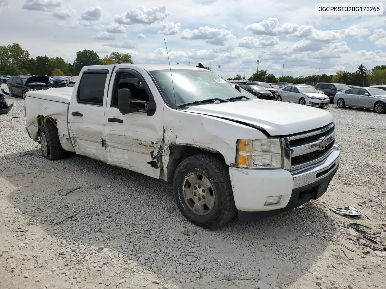 2011 Chevrolet Silverado K1500 Lt VIN: 3GCPKSE32BG173265 Lot: 72269714