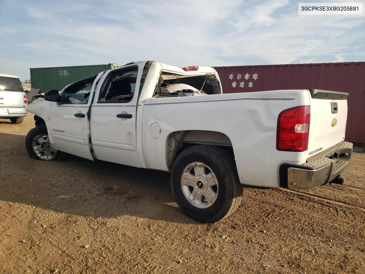 2011 Chevrolet Silverado K1500 Lt VIN: 3GCPKSE3XBG205881 Lot: 72351534