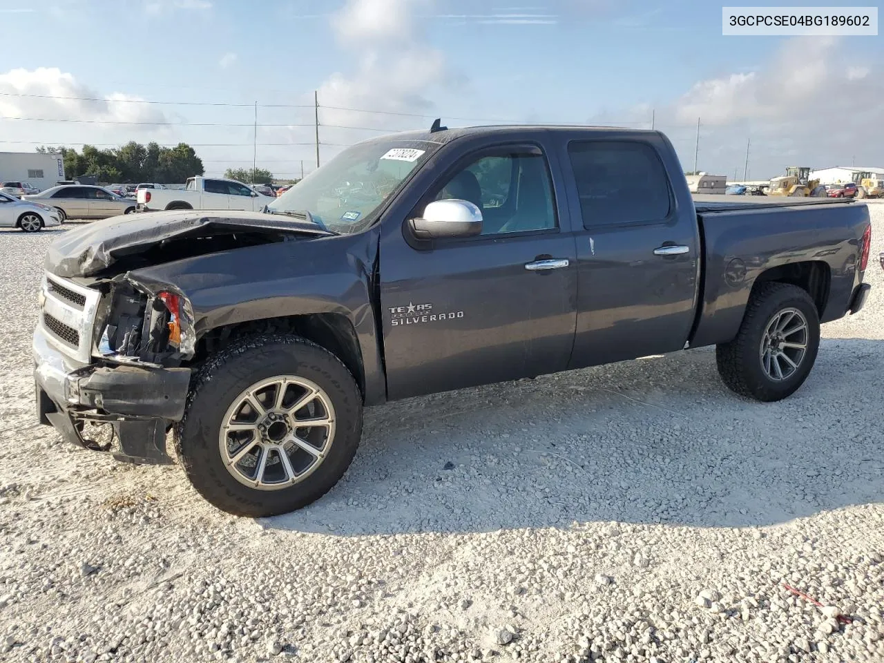 2011 Chevrolet Silverado C1500 Lt VIN: 3GCPCSE04BG189602 Lot: 72378224