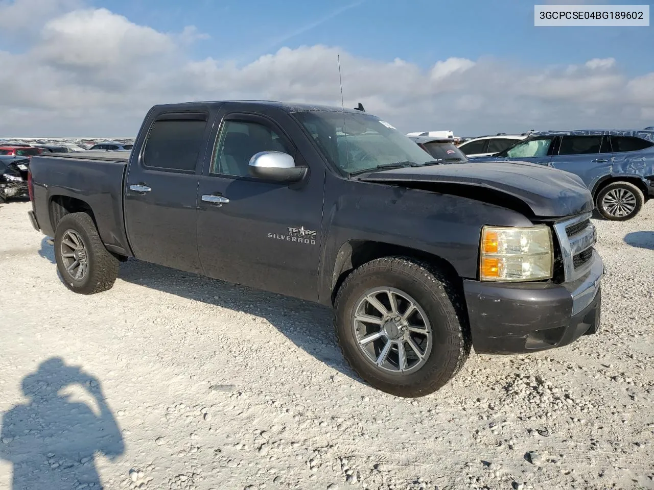 2011 Chevrolet Silverado C1500 Lt VIN: 3GCPCSE04BG189602 Lot: 72378224