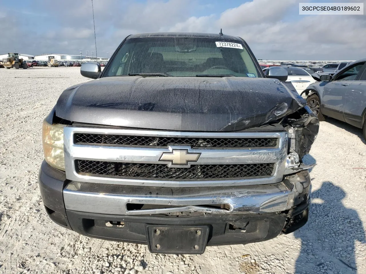 2011 Chevrolet Silverado C1500 Lt VIN: 3GCPCSE04BG189602 Lot: 72378224