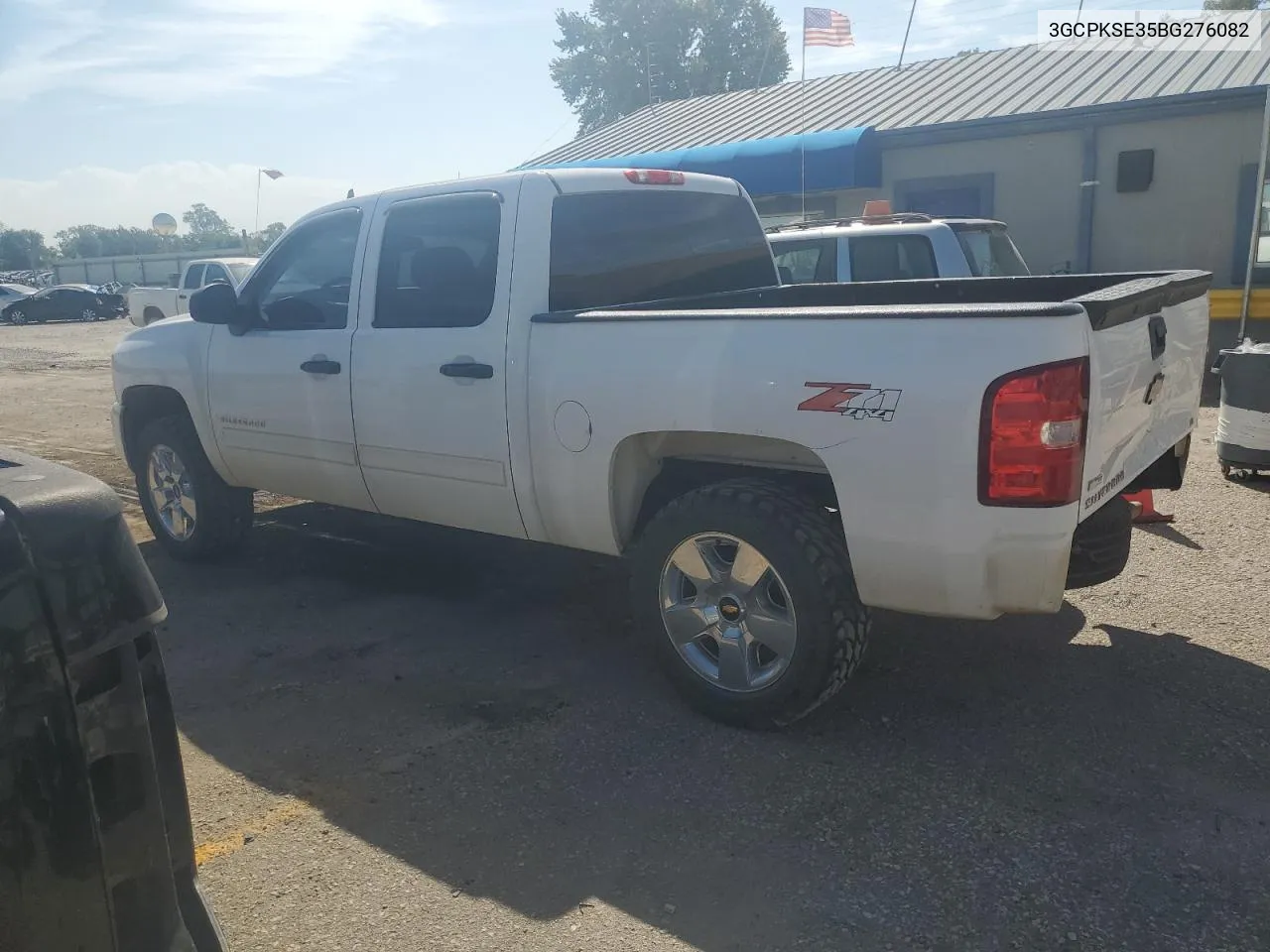 2011 Chevrolet Silverado K1500 Lt VIN: 3GCPKSE35BG276082 Lot: 72458784