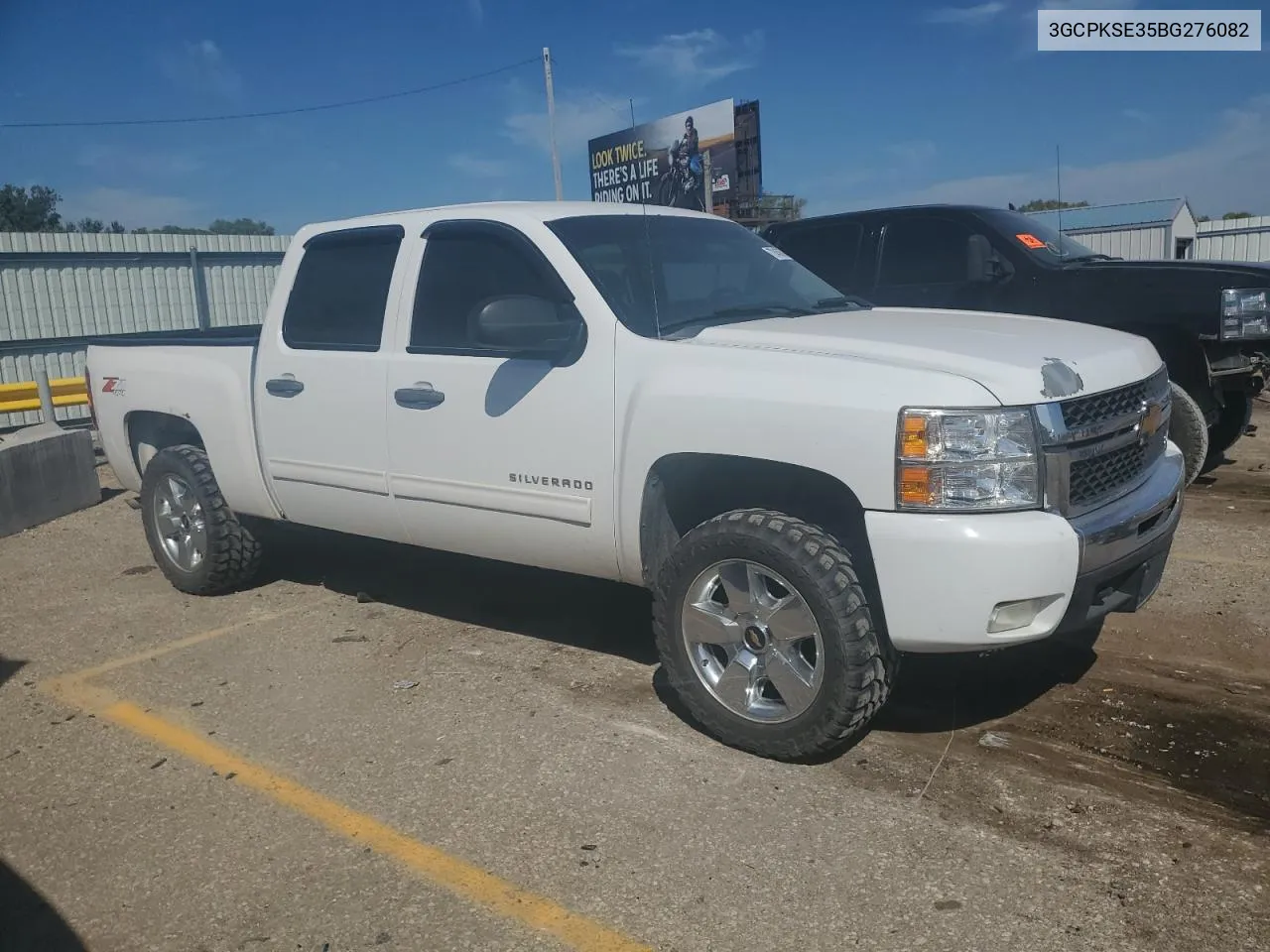 2011 Chevrolet Silverado K1500 Lt VIN: 3GCPKSE35BG276082 Lot: 72458784