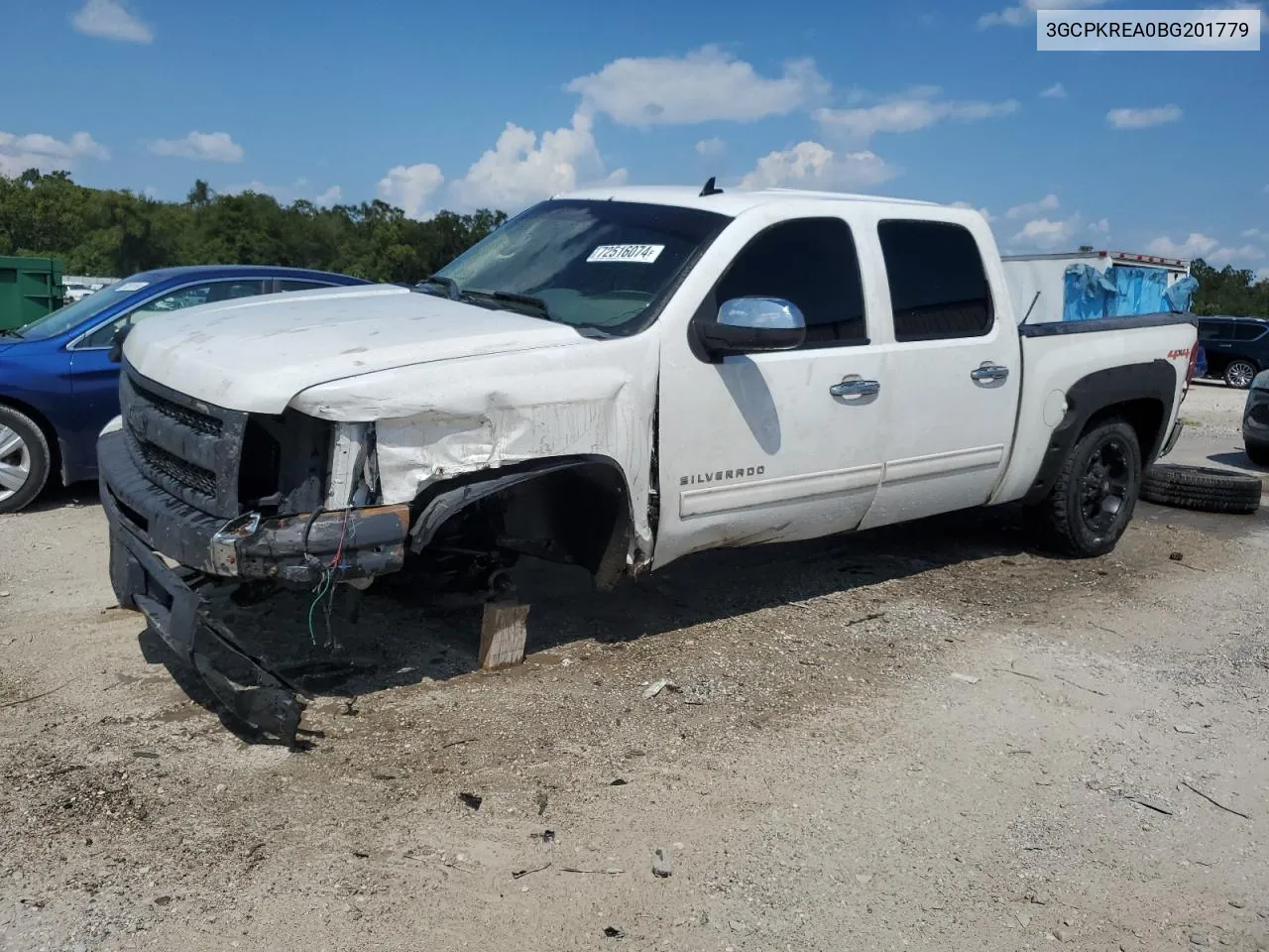 2011 Chevrolet Silverado K1500 Ls VIN: 3GCPKREA0BG201779 Lot: 72516074