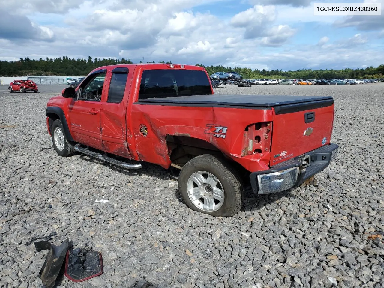 2011 Chevrolet Silverado K1500 Lt VIN: 1GCRKSE3XBZ430360 Lot: 72956904