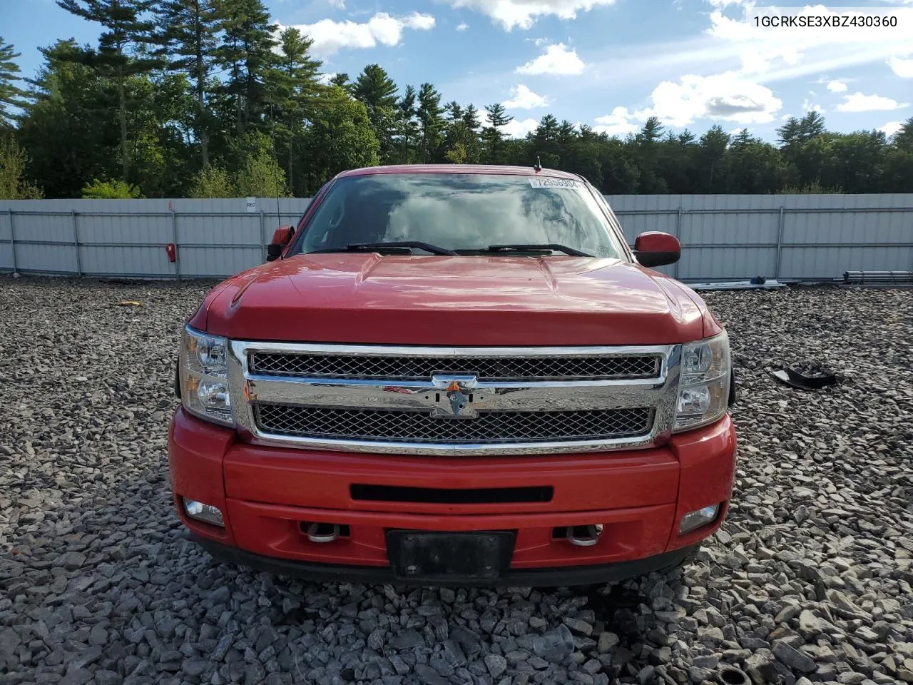 2011 Chevrolet Silverado K1500 Lt VIN: 1GCRKSE3XBZ430360 Lot: 72956904