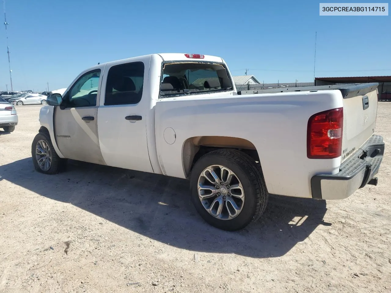 2011 Chevrolet Silverado C1500 Ls VIN: 3GCPCREA3BG114715 Lot: 72989904