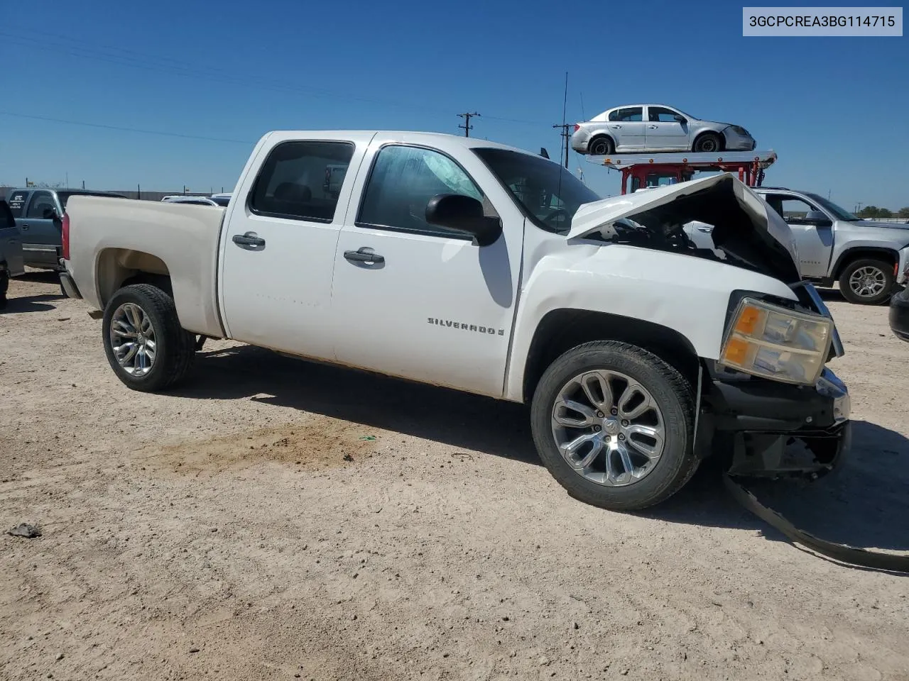 2011 Chevrolet Silverado C1500 Ls VIN: 3GCPCREA3BG114715 Lot: 72989904