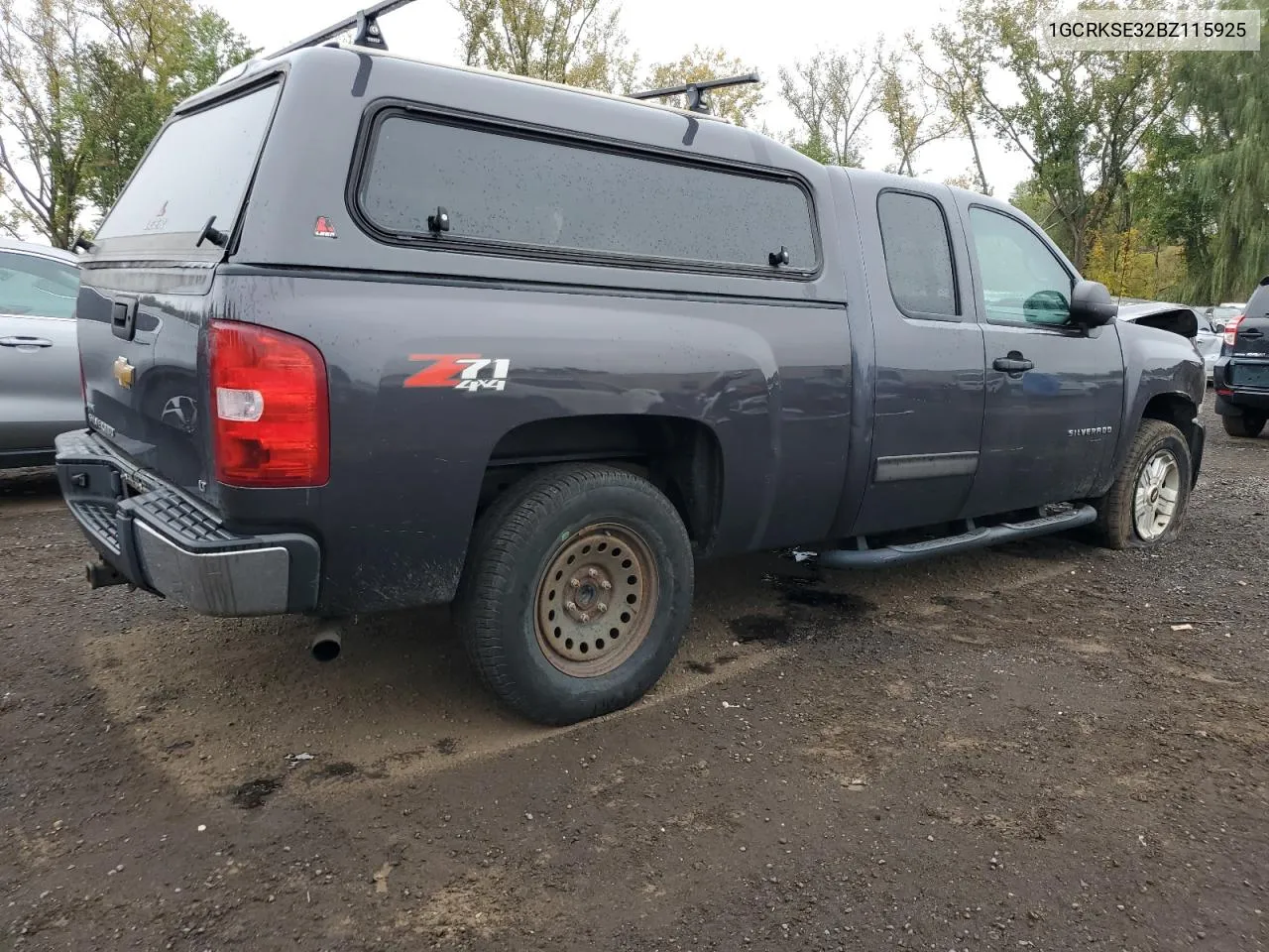 2011 Chevrolet Silverado K1500 Lt VIN: 1GCRKSE32BZ115925 Lot: 73093994