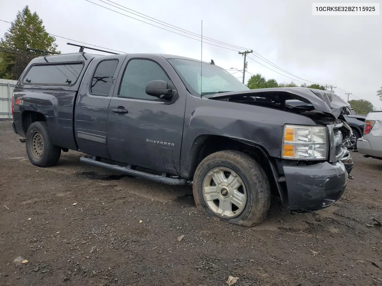 2011 Chevrolet Silverado K1500 Lt VIN: 1GCRKSE32BZ115925 Lot: 73093994