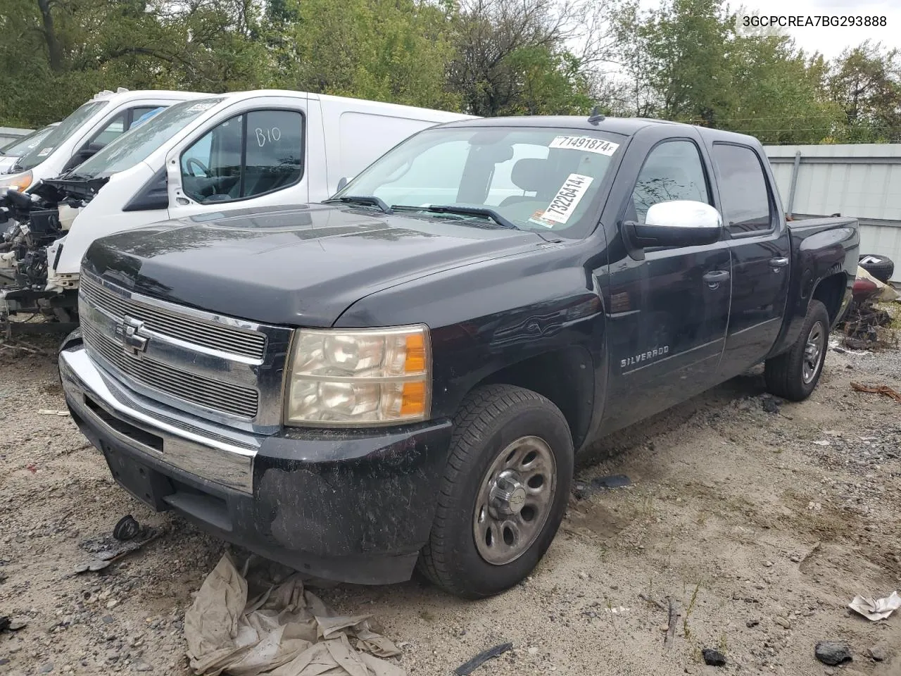 2011 Chevrolet Silverado C1500 Ls VIN: 3GCPCREA7BG293888 Lot: 73226414