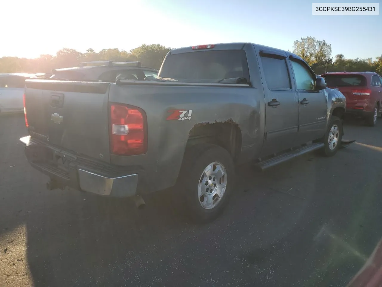 2011 Chevrolet Silverado K1500 Lt VIN: 3GCPKSE39BG255431 Lot: 73230184