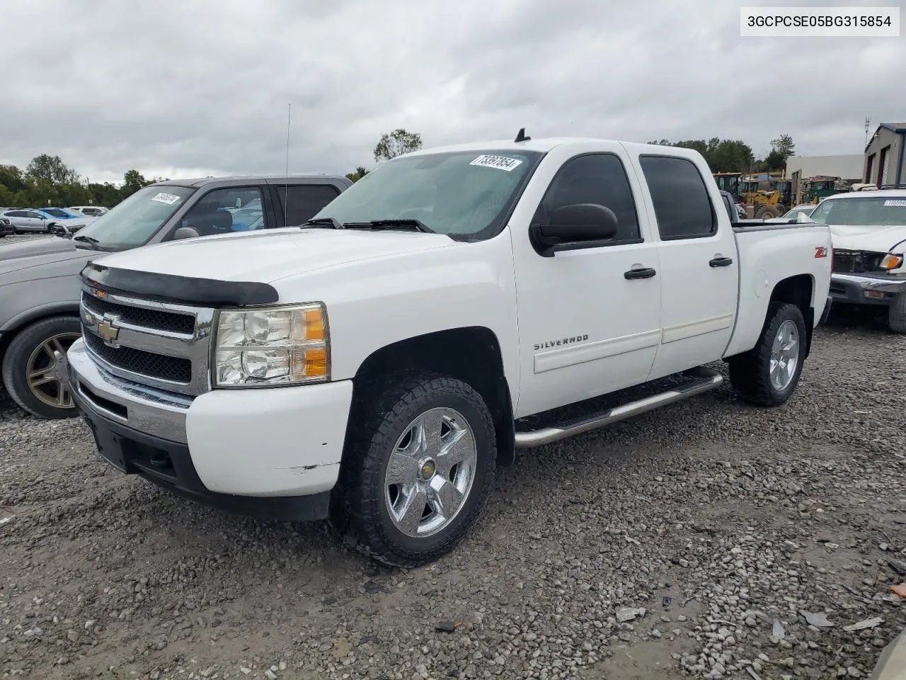 2011 Chevrolet Silverado C1500 Lt VIN: 3GCPCSE05BG315854 Lot: 73397854