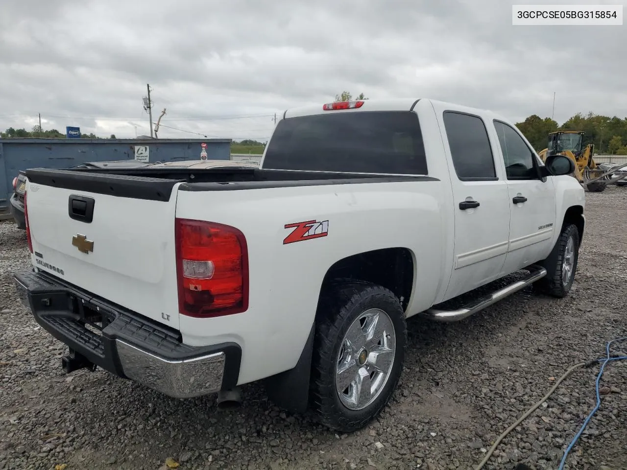 3GCPCSE05BG315854 2011 Chevrolet Silverado C1500 Lt