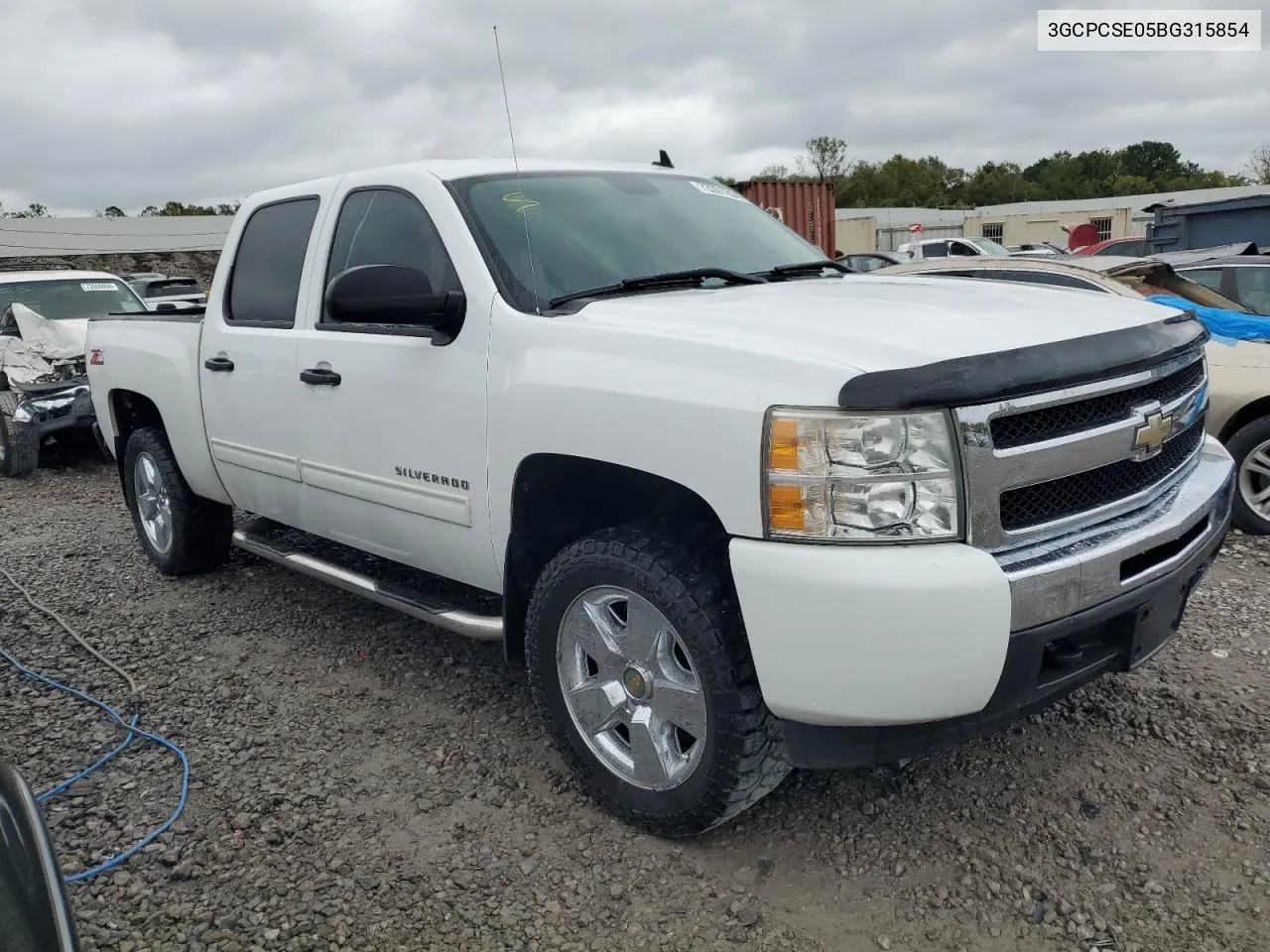 2011 Chevrolet Silverado C1500 Lt VIN: 3GCPCSE05BG315854 Lot: 73397854