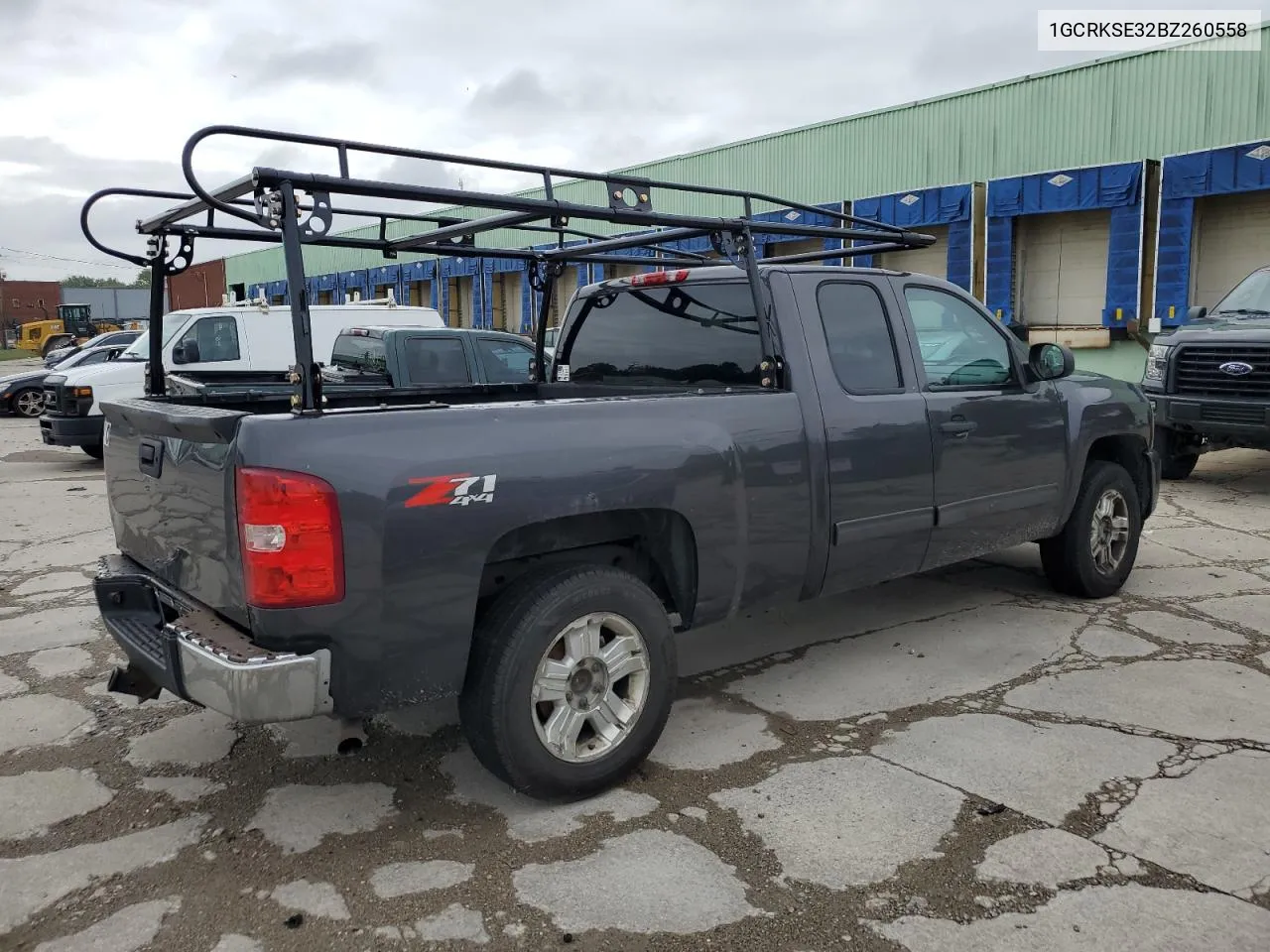 2011 Chevrolet Silverado K1500 Lt VIN: 1GCRKSE32BZ260558 Lot: 73512724