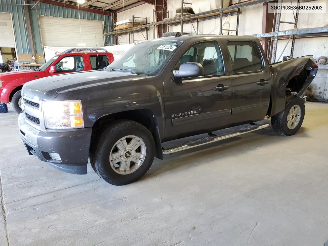 2011 Chevrolet Silverado K1500 Lt VIN: 3GCPKSE36BG252003 Lot: 73516224