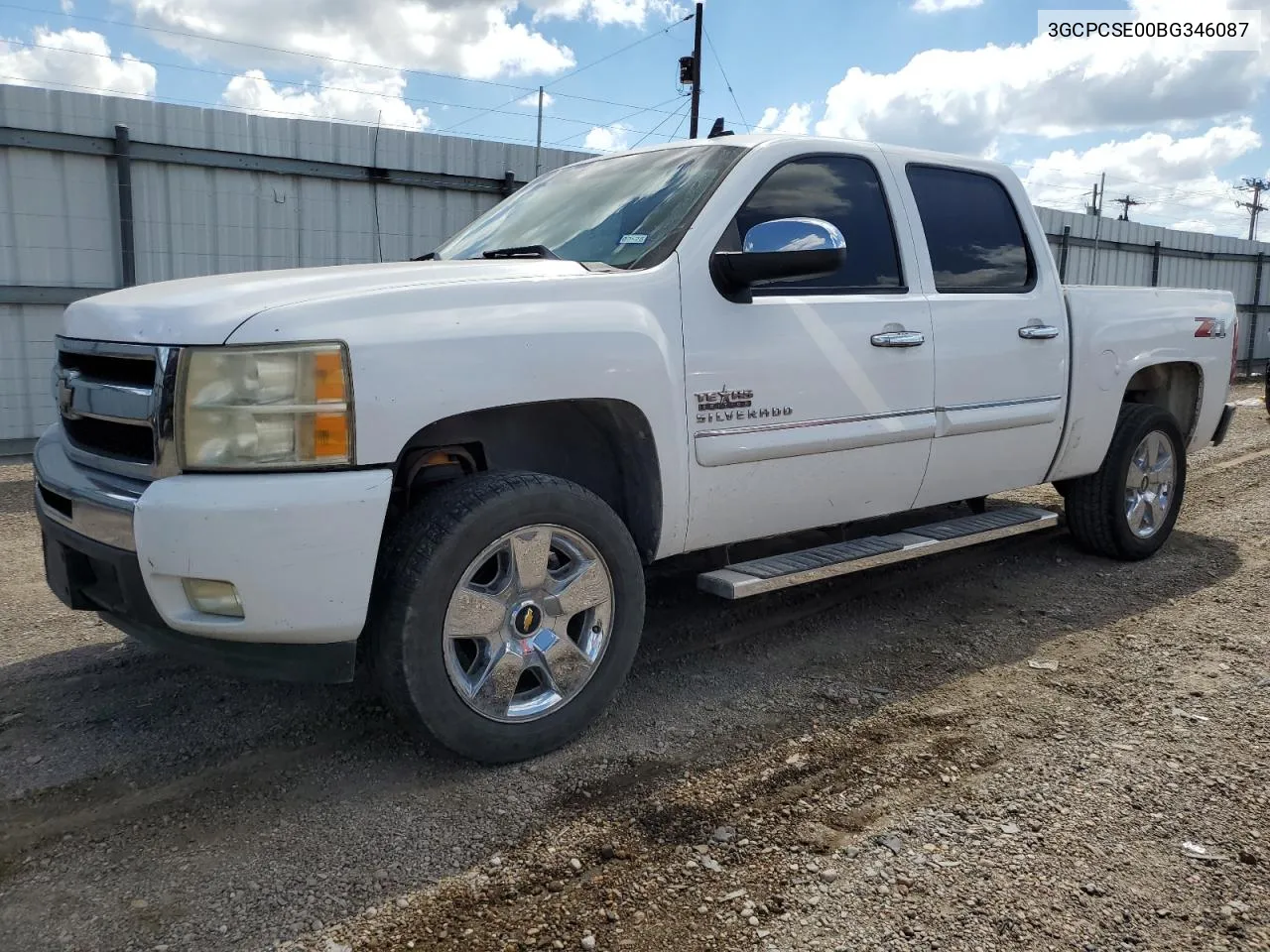 2011 Chevrolet Silverado C1500 Lt VIN: 3GCPCSE00BG346087 Lot: 73603744