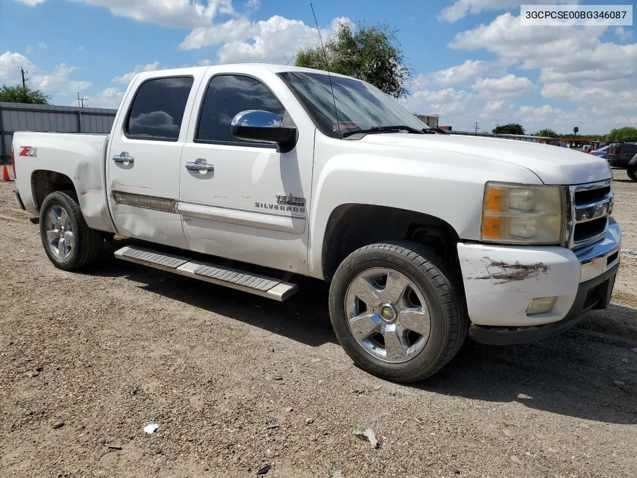 2011 Chevrolet Silverado C1500 Lt VIN: 3GCPCSE00BG346087 Lot: 73603744