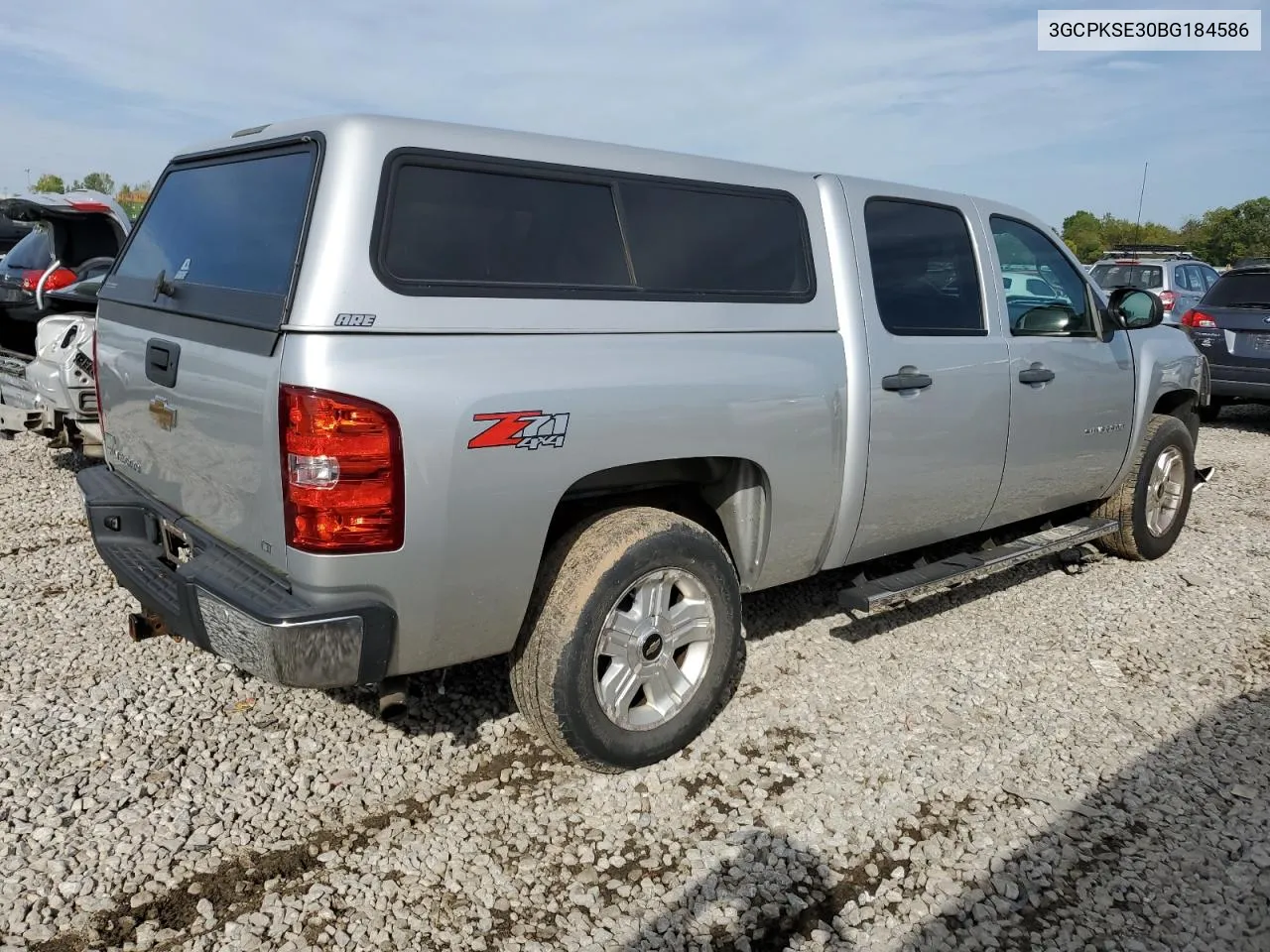 2011 Chevrolet Silverado K1500 Lt VIN: 3GCPKSE30BG184586 Lot: 73707454