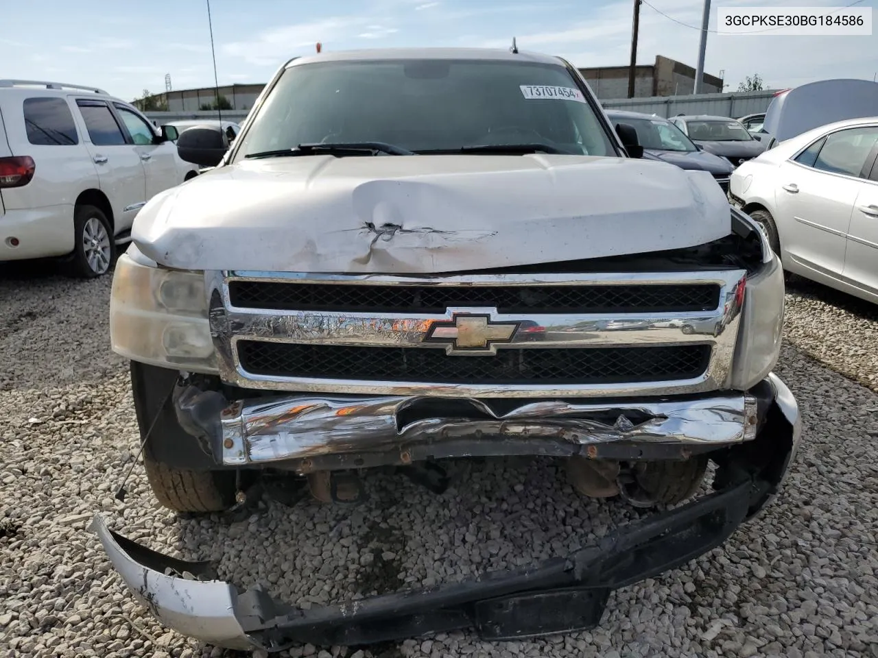 2011 Chevrolet Silverado K1500 Lt VIN: 3GCPKSE30BG184586 Lot: 73707454