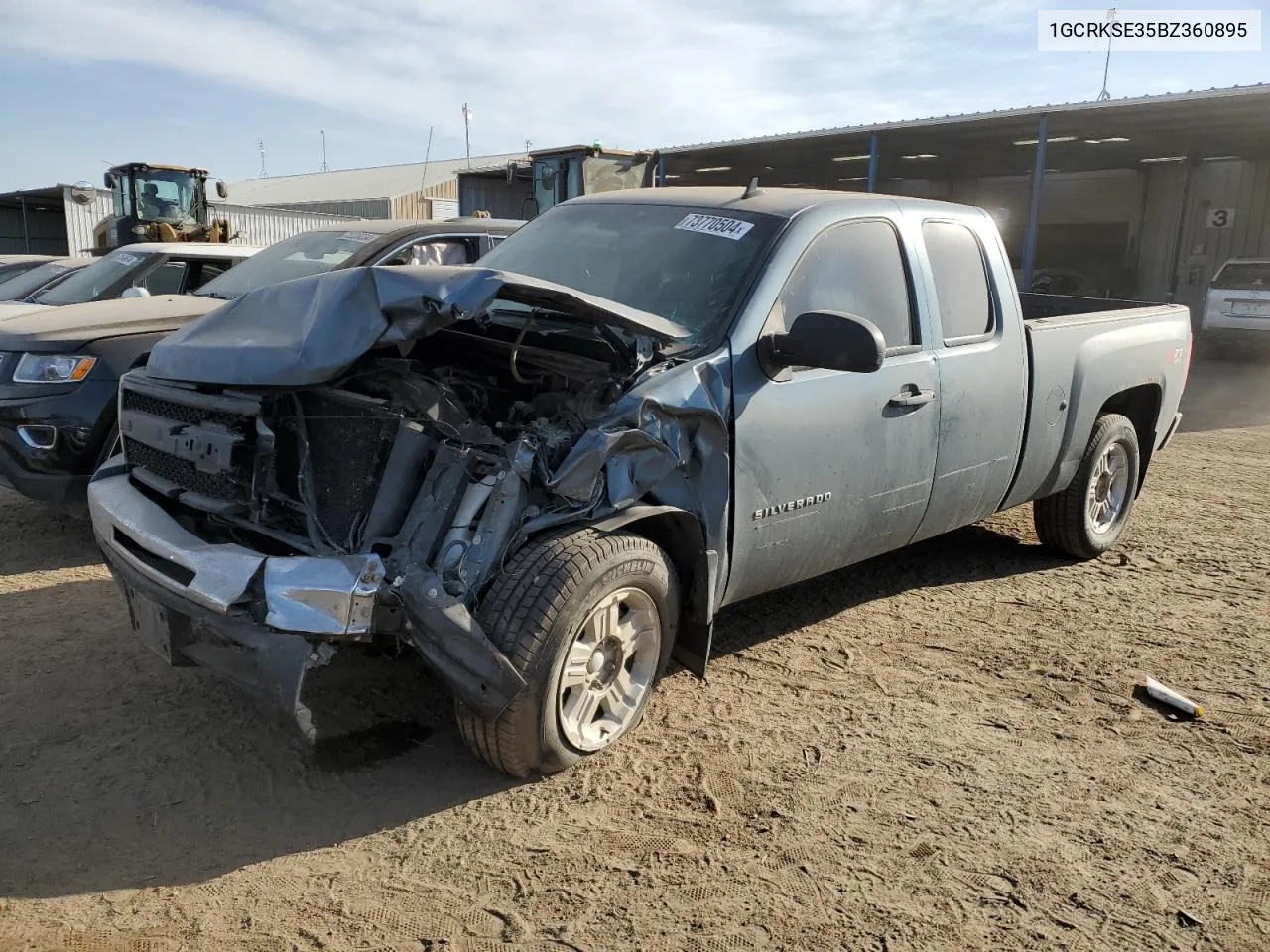 2011 Chevrolet Silverado K1500 Lt VIN: 1GCRKSE35BZ360895 Lot: 73770504