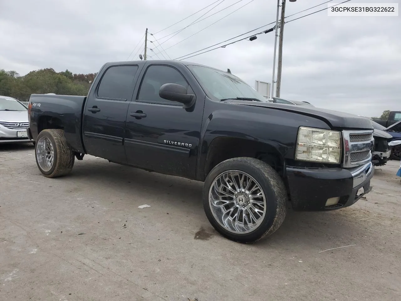 2011 Chevrolet Silverado K1500 Lt VIN: 3GCPKSE31BG322622 Lot: 73948694