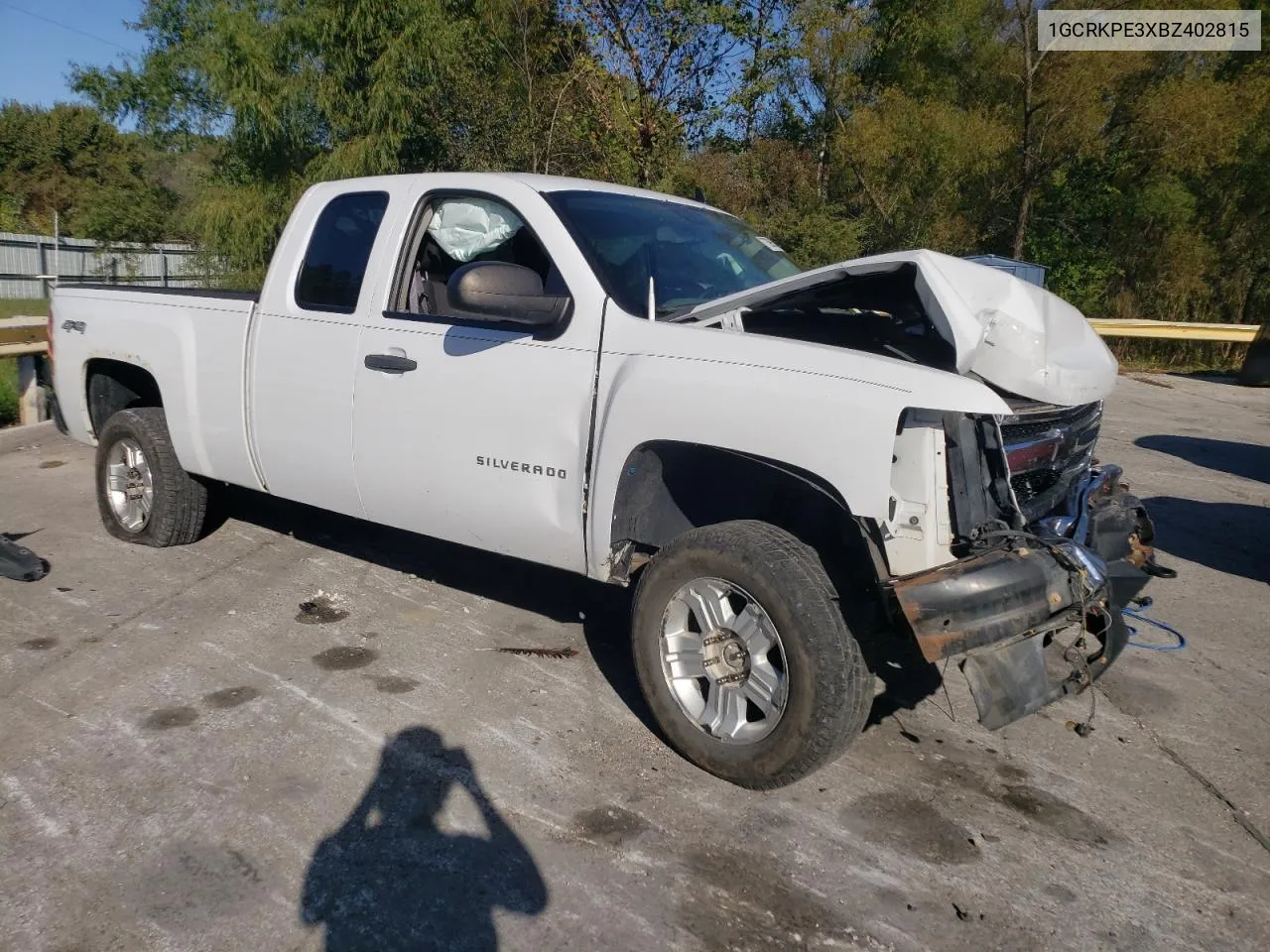 2011 Chevrolet Silverado K1500 VIN: 1GCRKPE3XBZ402815 Lot: 73963044