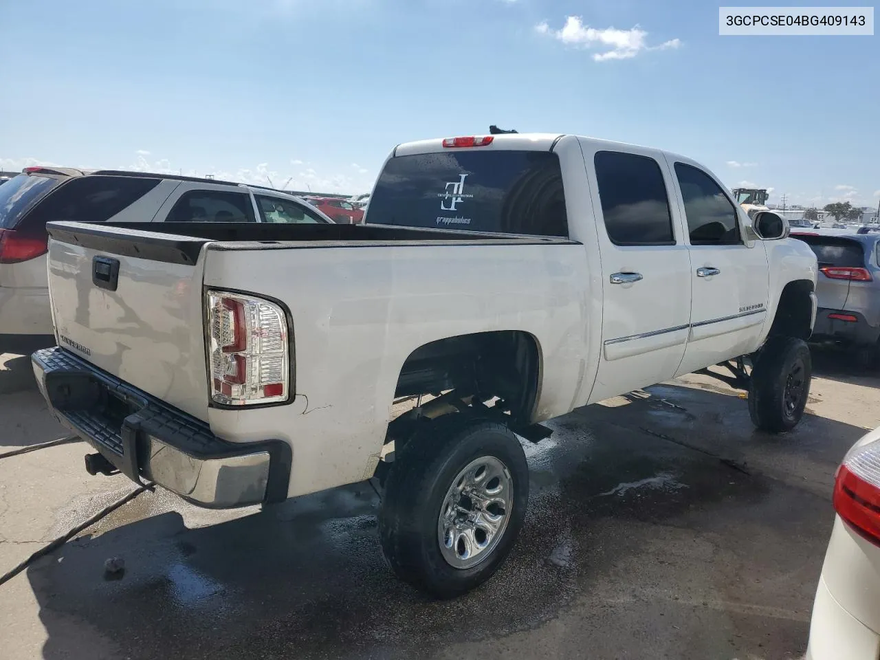 2011 Chevrolet Silverado C1500 Lt VIN: 3GCPCSE04BG409143 Lot: 73998894