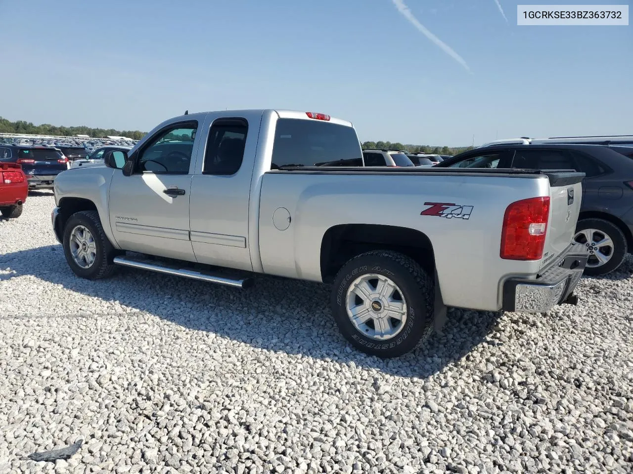 2011 Chevrolet Silverado K1500 Lt VIN: 1GCRKSE33BZ363732 Lot: 74175454