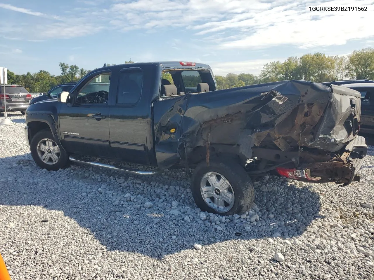 2011 Chevrolet Silverado K1500 Lt VIN: 1GCRKSE39BZ191562 Lot: 74181834