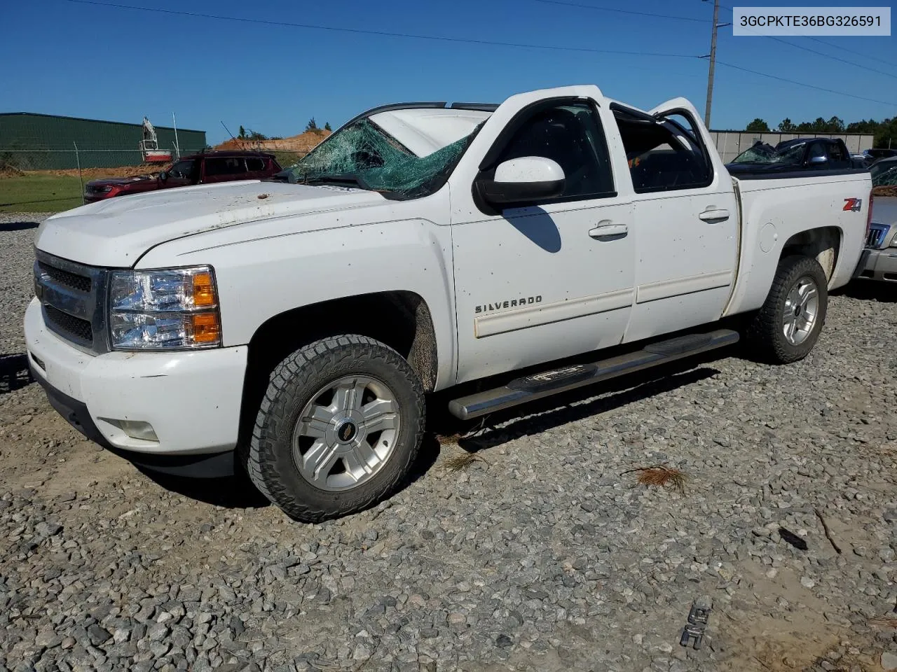 2011 Chevrolet Silverado K1500 Ltz VIN: 3GCPKTE36BG326591 Lot: 74225754