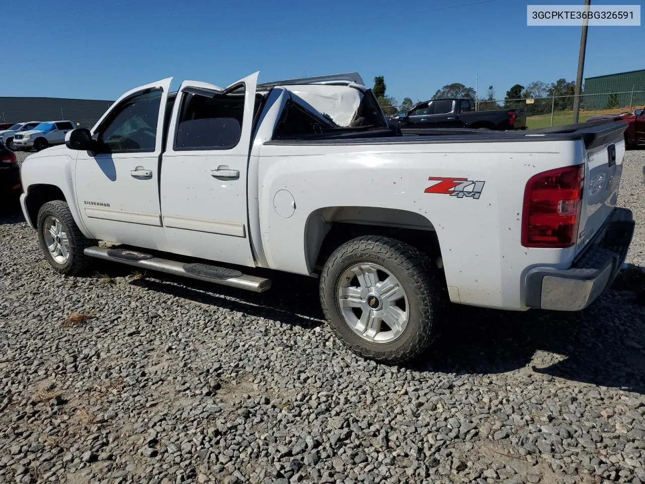 2011 Chevrolet Silverado K1500 Ltz VIN: 3GCPKTE36BG326591 Lot: 74225754