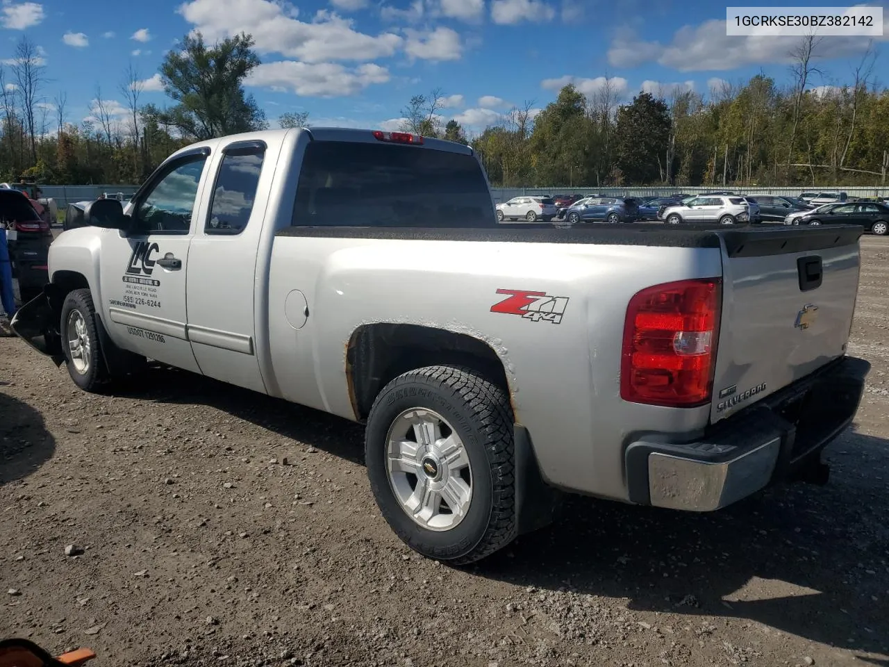 2011 Chevrolet Silverado K1500 Lt VIN: 1GCRKSE30BZ382142 Lot: 74270154