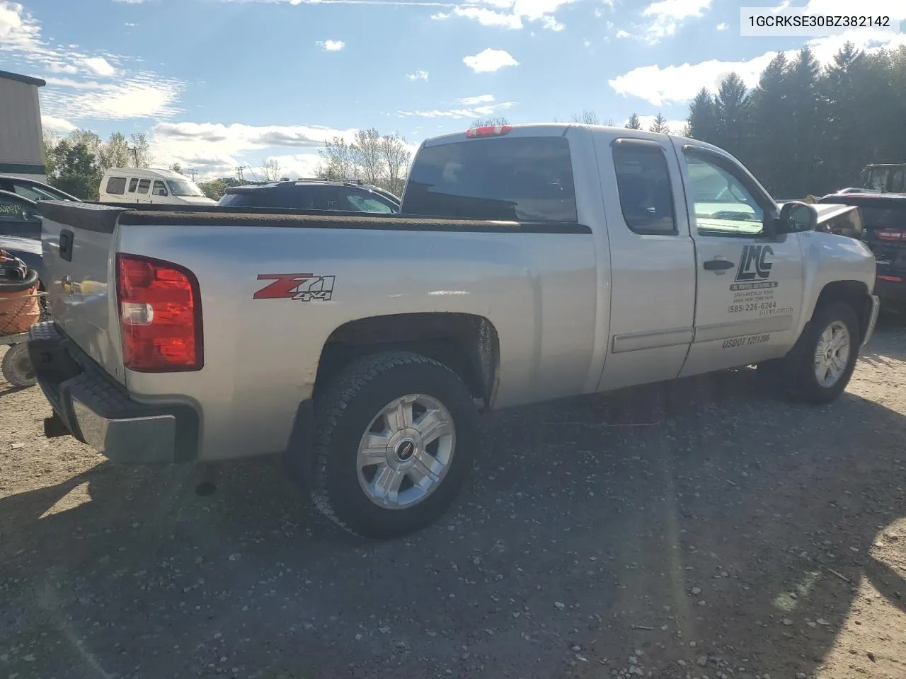 2011 Chevrolet Silverado K1500 Lt VIN: 1GCRKSE30BZ382142 Lot: 74270154