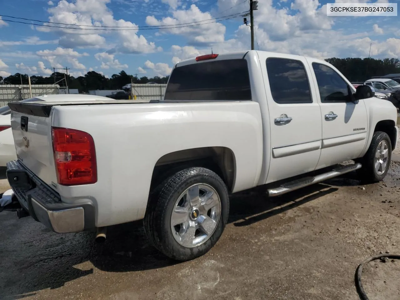 2011 Chevrolet Silverado K1500 Lt VIN: 3GCPKSE37BG247053 Lot: 74379434