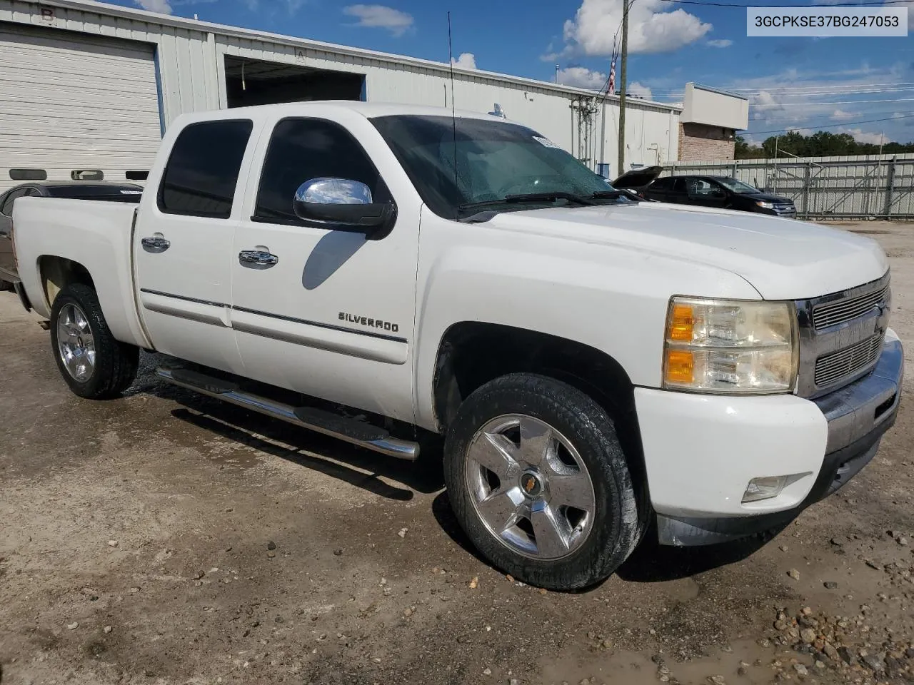 2011 Chevrolet Silverado K1500 Lt VIN: 3GCPKSE37BG247053 Lot: 74379434