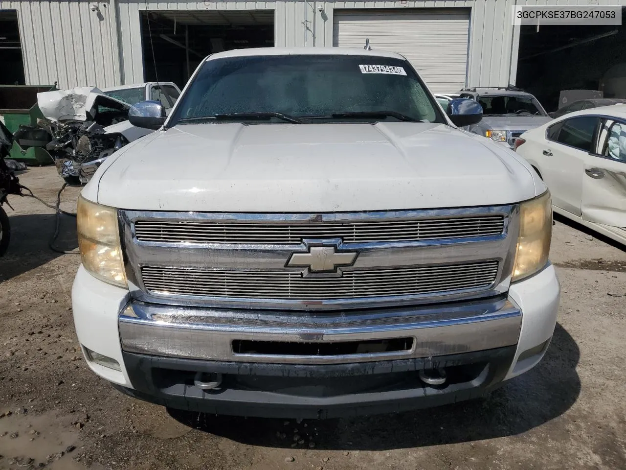 2011 Chevrolet Silverado K1500 Lt VIN: 3GCPKSE37BG247053 Lot: 74379434