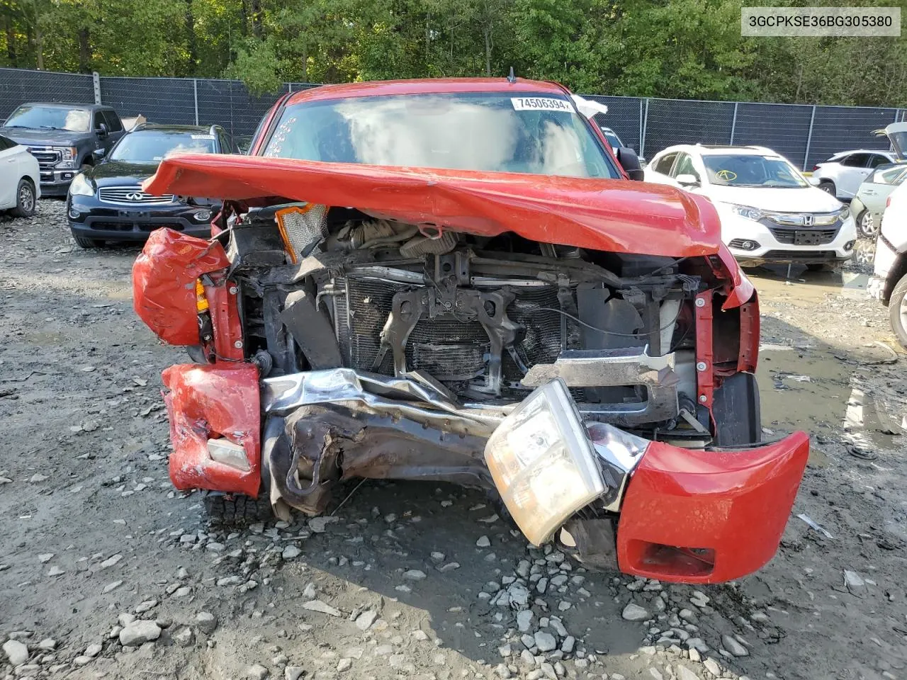 2011 Chevrolet Silverado K1500 Lt VIN: 3GCPKSE36BG305380 Lot: 74506394