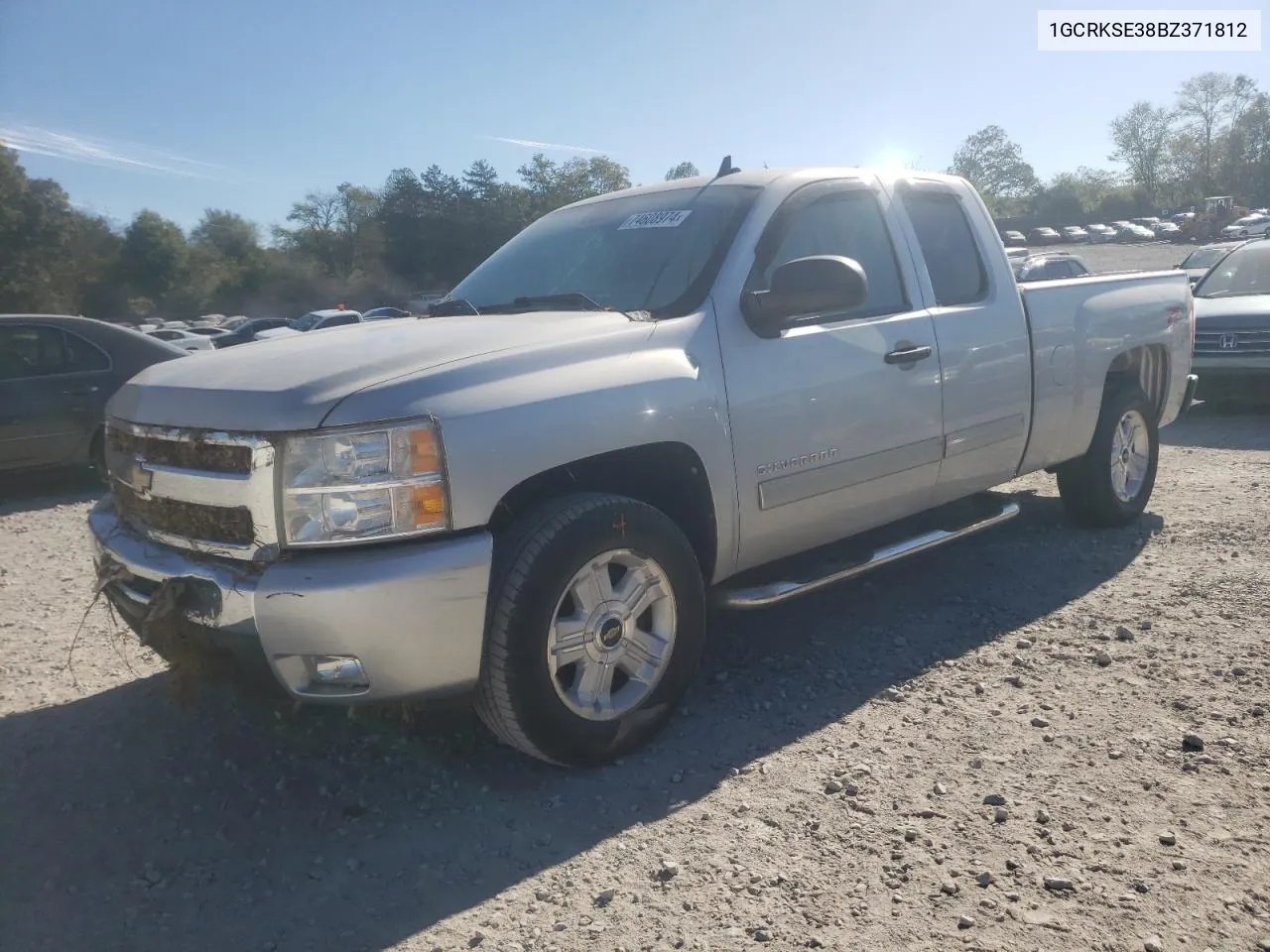 2011 Chevrolet Silverado K1500 Lt VIN: 1GCRKSE38BZ371812 Lot: 74608974