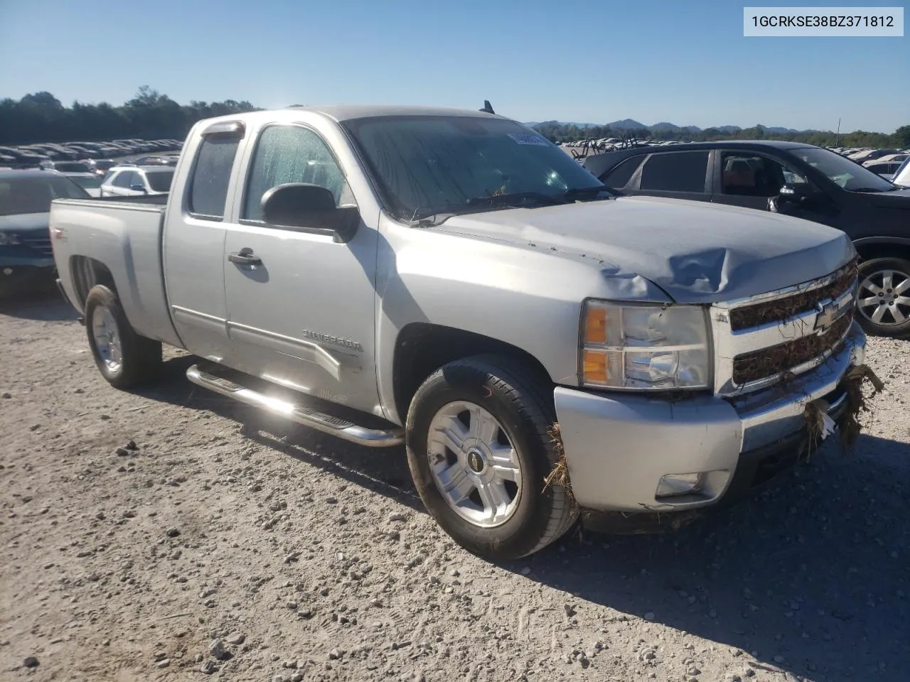 2011 Chevrolet Silverado K1500 Lt VIN: 1GCRKSE38BZ371812 Lot: 74608974