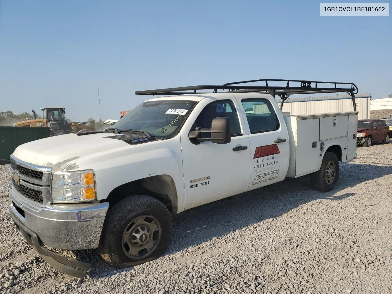 2011 Chevrolet Silverado C2500 Heavy Duty VIN: 1GB1CVCL1BF181662 Lot: 74761844